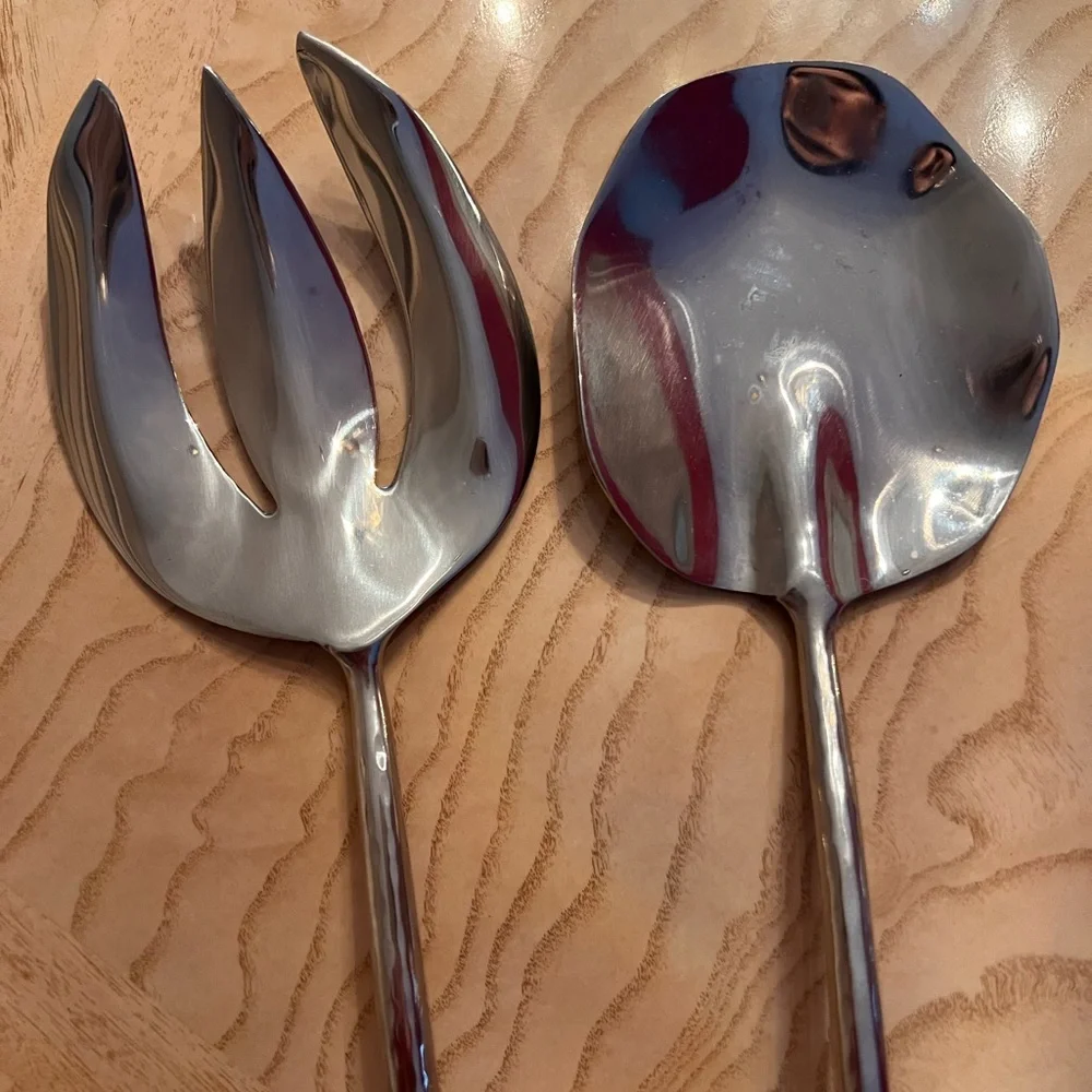 Elegant Silver Serving Utensils Set